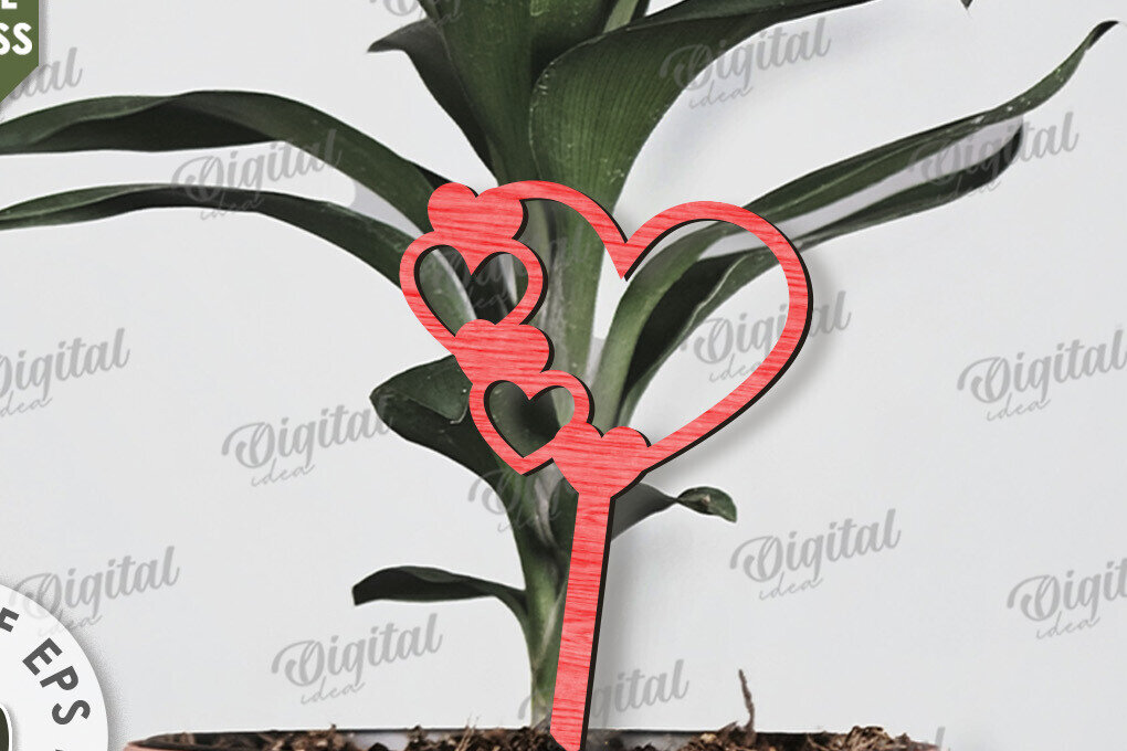 Σετ των 2 Intra απο ξύλο plywood 3mm-4mm πάχος – Κοπή με λέιζερ για την Ημέρα του Αγίου Βαλεντίνου Δίασταση  20x20 cm INTRAFABR-110382201