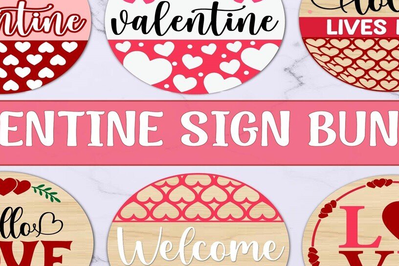 Σετ των 2 Intra απο ξύλο plywood 3mm-4mm πάχος – Πακέτο στρογγυλής ημέρας του Αγίου Βαλεντίνου Δίασταση  20x20 cm INTRAFABR-113008846