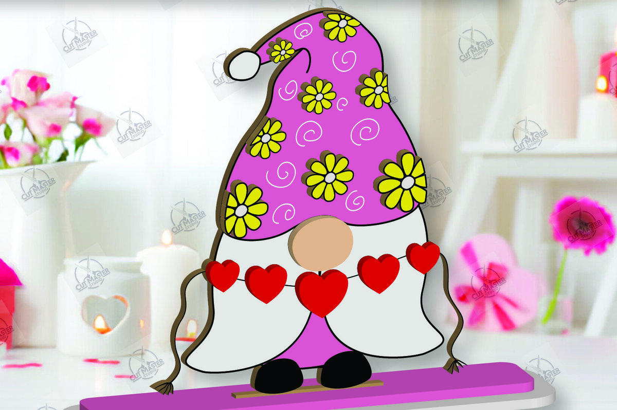 Σετ των 2 Intra απο ξύλο plywood 3mm-4mm πάχος – Ημέρα του Αγίου Βαλεντίνου ράφι Sitters Cut Laser Δίασταση  20x20 cm INTRAFABR-113392046