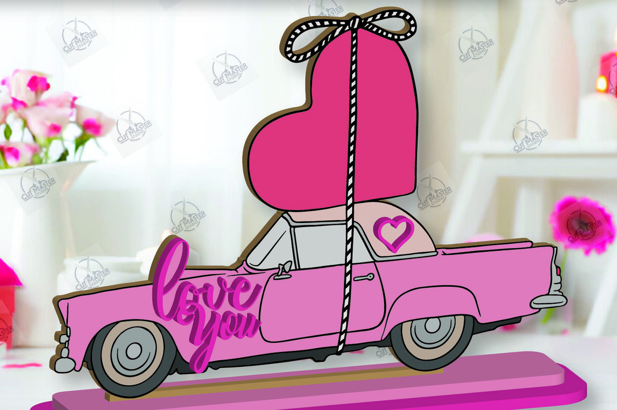 Σετ των 2 Intra απο ξύλο plywood 3mm-4mm πάχος – Ημέρα του Αγίου Βαλεντίνου ράφι Sitters Cut Laser Δίασταση  20x20 cm INTRAFABR-113465569