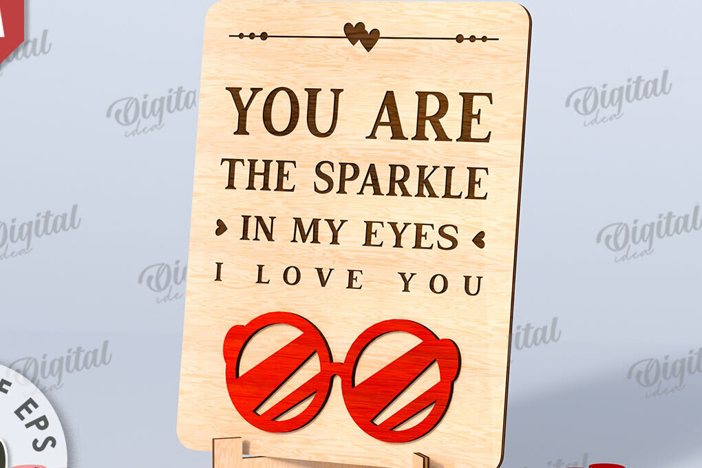 Σετ των 2 Intra απο ξύλο plywood 3mm-4mm πάχος – Διακόσμηση σταντ για την ημέρα του Αγίου Βαλεντίνου Κόψιμο με λέιζερ Δίασταση  20x20 cm INTRAFABR-114872440