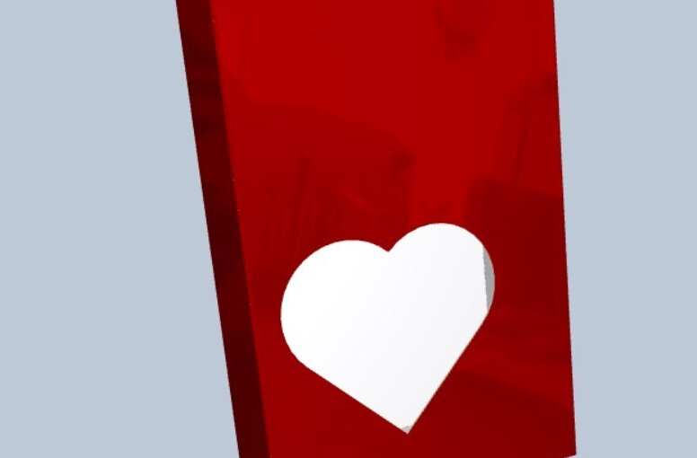 Σετ των 2 Intra απο ξύλο plywood 3mm-4mm πάχος – SVG για την Ημέρα του Αγίου Βαλεντίνου, κουτί προτύπων A4 Δίασταση  20x20 cm INTRAFABR-56693100