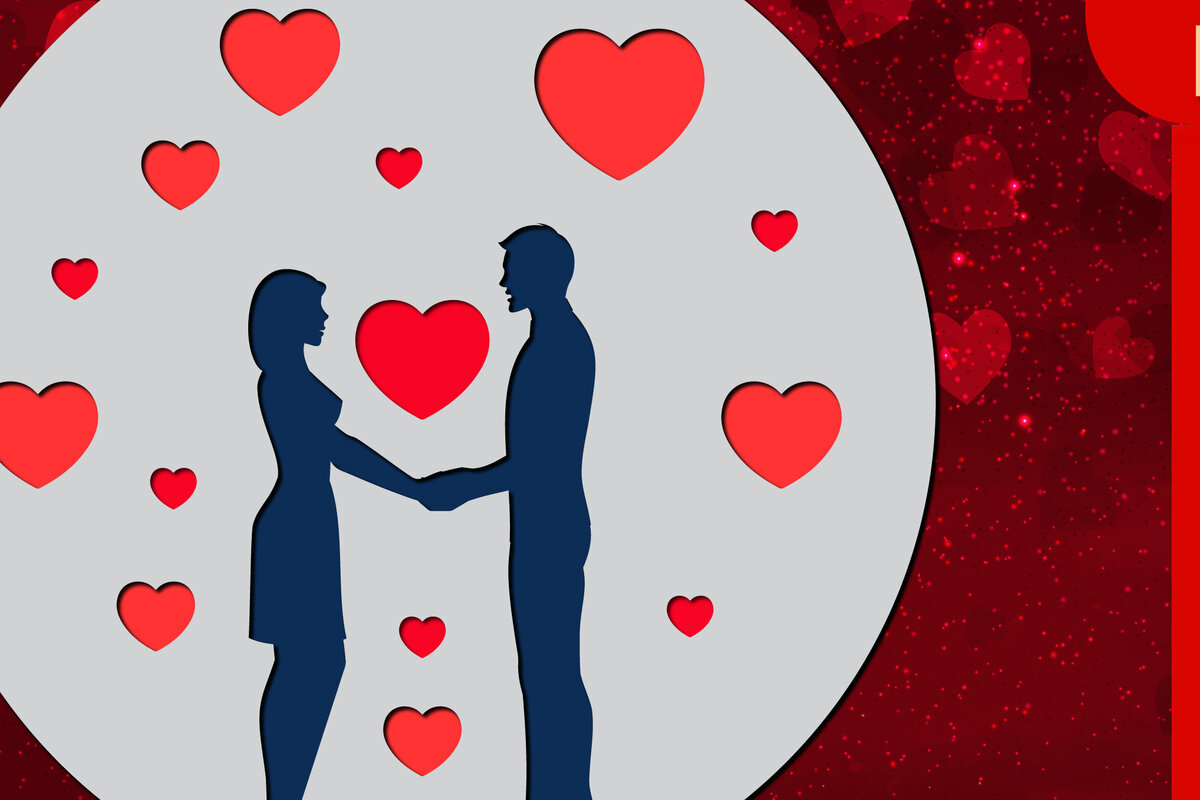 Σετ των 2 Intra απο ξύλο plywood 3mm-4mm πάχος – Σημάδι για την Ημέρα του Αγίου Βαλεντίνου, Αρχείο κοπής με λέιζερ Δίασταση  20x20 cm INTRAFABR-23414199