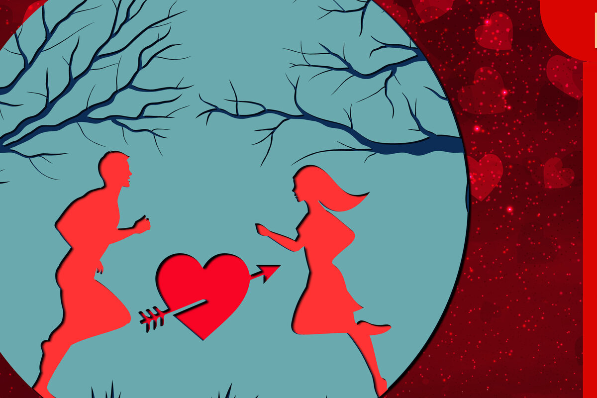 Σετ των 2 Intra απο ξύλο plywood 3mm-4mm πάχος – Σημάδι για την Ημέρα του Αγίου Βαλεντίνου, Αρχείο κοπής με λέιζερ Δίασταση  20x20 cm INTRAFABR-23419781