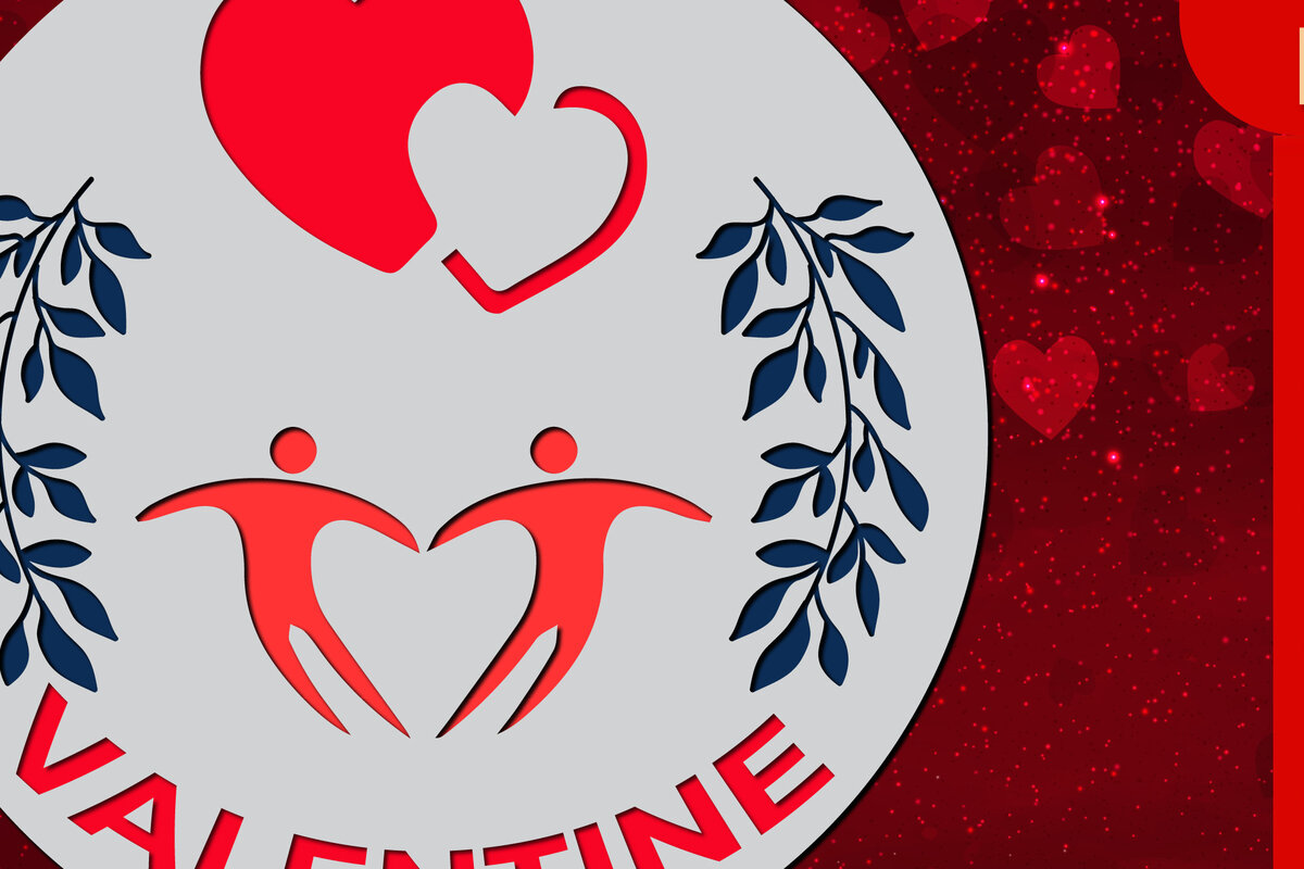 Σετ των 2 Intra απο ξύλο plywood 3mm-4mm πάχος – Σημάδι για την Ημέρα του Αγίου Βαλεντίνου, Αρχείο κοπής με λέιζερ Δίασταση  20x20 cm INTRAFABR-23410314