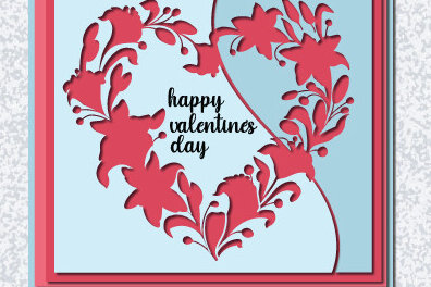 Σετ των 2 Intra απο ξύλο plywood 3mm-4mm πάχος – Γλυκιά δωροκάρτα του Αγίου Βαλεντίνου 997 Δίασταση  20x20 cm INTRAFABR-85981492