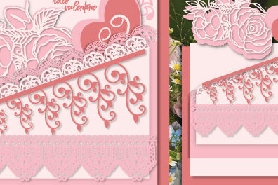 Σετ των 2 Intra απο ξύλο plywood 3mm-4mm πάχος – Γλυκιά δωροκάρτα του Αγίου Βαλεντίνου 998 Δίασταση  20x20 cm INTRAFABR-86527947