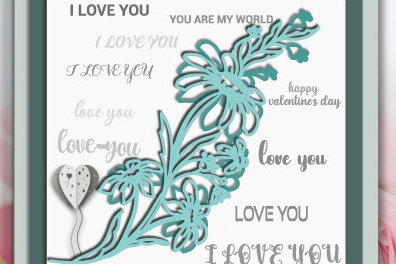 Σετ των 2 Intra απο ξύλο plywood 3mm-4mm πάχος – Γλυκιά δωροκάρτα του Αγίου Βαλεντίνου 999 Δίασταση  20x20 cm INTRAFABR-86588006