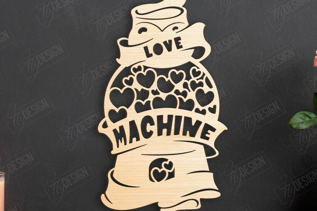 Intra απο ξύλο plywood 3mm-4mm πάχος – Τέχνη τοίχου για την ημέρα του Αγίου Βαλεντίνου | Ρομαντικό δώρο Δίασταση  40x30 cm INTRAFABR-110399256