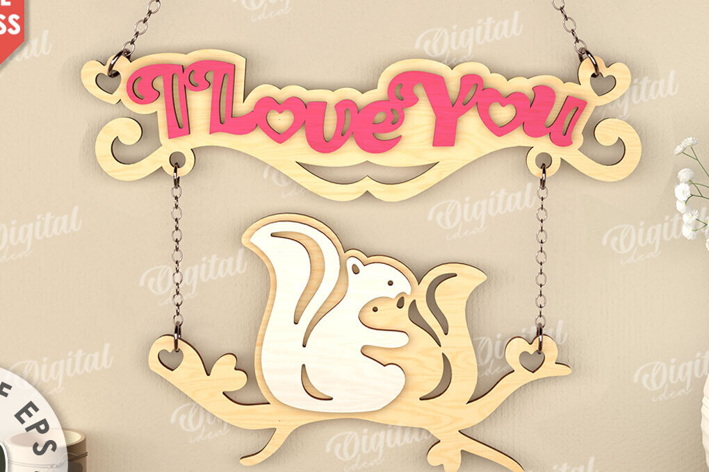 Intra απο ξύλο plywood 3mm-4mm πάχος – Διακόσμηση τοίχου για την ημέρα του Αγίου Βαλεντίνου Lasercut Δίασταση  40x30 cm INTRAFABR-111986226