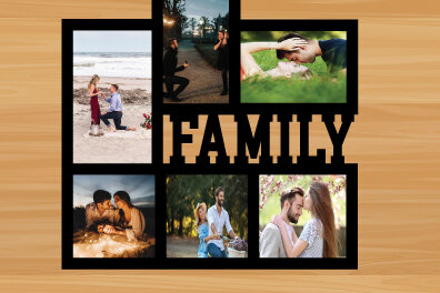 Σετ των 2 Intra απο ξύλο plywood 3mm-4mm πάχος – Λέιζερ με ξύλινη κορνίζα για την ημέρα του Αγίου Βαλεντίνου Δίασταση  20x20 cm INTRAFABR-89954401