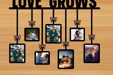 Σετ των 2 Intra απο ξύλο plywood 3mm-4mm πάχος – Λέιζερ με ξύλινη κορνίζα για την ημέρα του Αγίου Βαλεντίνου Δίασταση  20x20 cm INTRAFABR-89953813