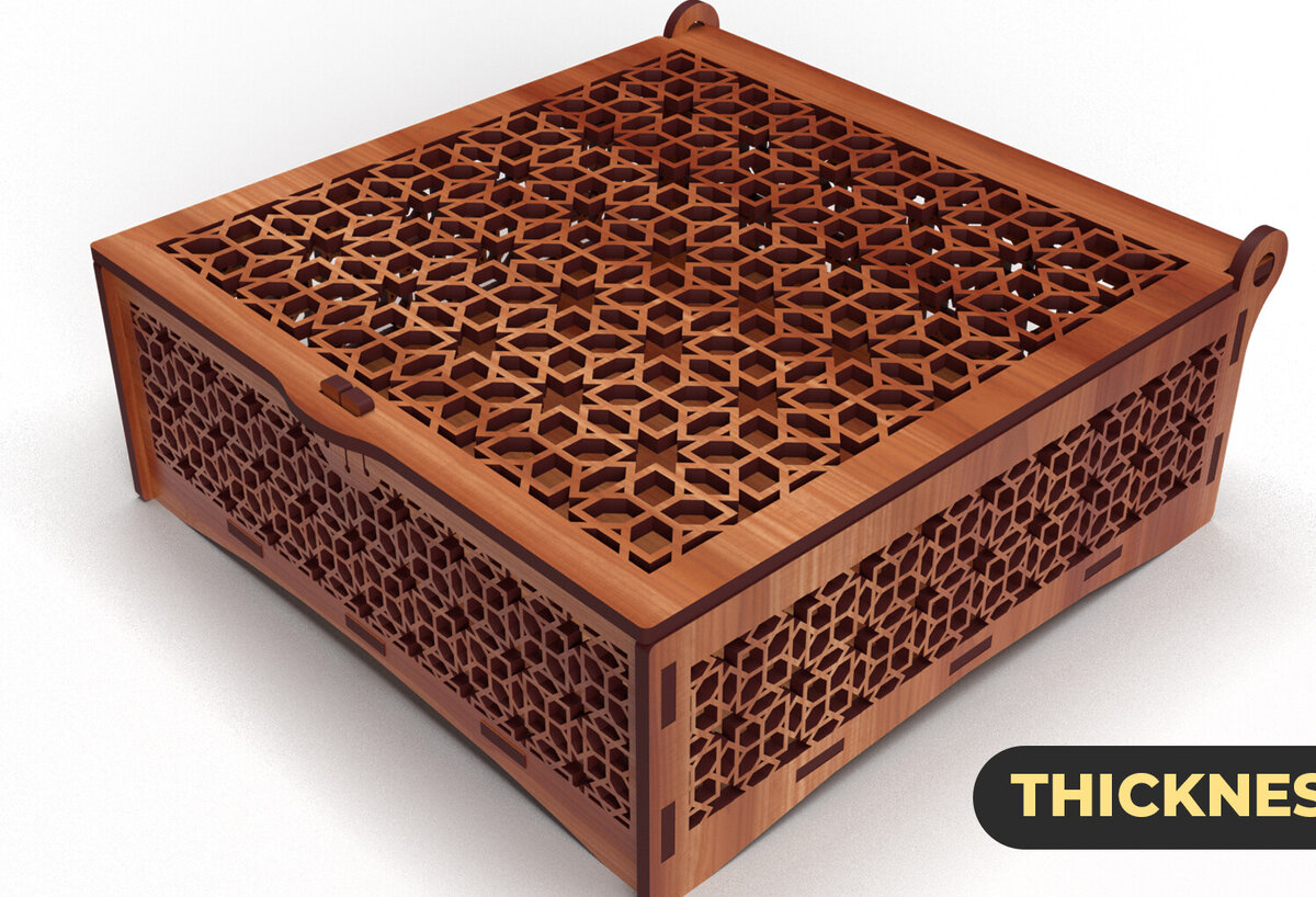 Σετ των 2 Intra απο ξύλο plywood 3mm-4mm πάχος – Ξύλινο κουτί δώρου για την ημέρα του Αγίου Βαλεντίνου Lasercut Δίασταση  20x20 cm INTRAFABR-88670964