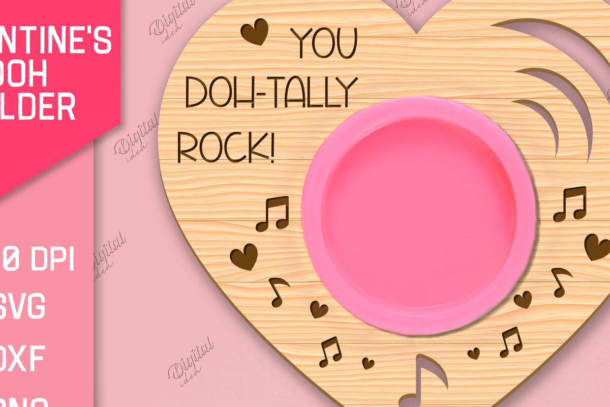 Σετ των 2 Intra απο ξύλο plywood 3mm-4mm πάχος – Valentines Doh Holder Δίασταση  20x20 cm INTRAFABR-85066299