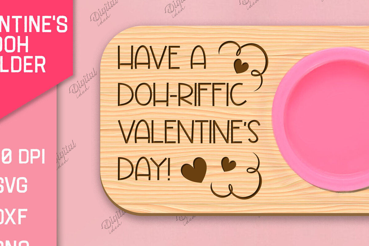 Σετ των 2 Intra απο ξύλο plywood 3mm-4mm πάχος – Valentines Doh Holder Δίασταση  20x20 cm INTRAFABR-85066335
