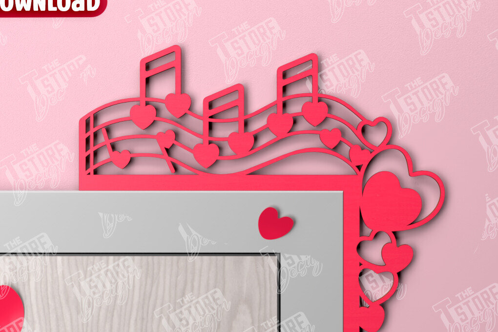 Intra απο ξύλο plywood 3mm-4mm πάχος – Γωνιές για τις πόρτες του Αγίου Βαλεντίνου | Διακόσμηση τοίχου Δίασταση  40x30 cm INTRAFABR-110188933