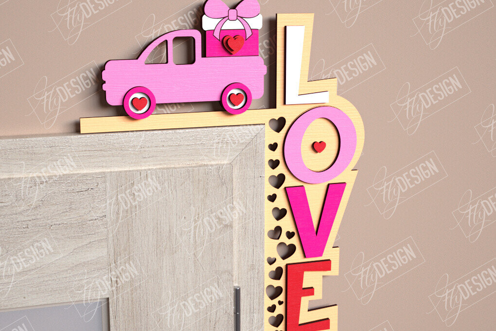 Intra απο ξύλο plywood 3mm-4mm πάχος – Γωνιές για τις πόρτες του Αγίου Βαλεντίνου | Διακόσμηση τοίχου Δίασταση  40x30 cm INTRAFABR-110270127