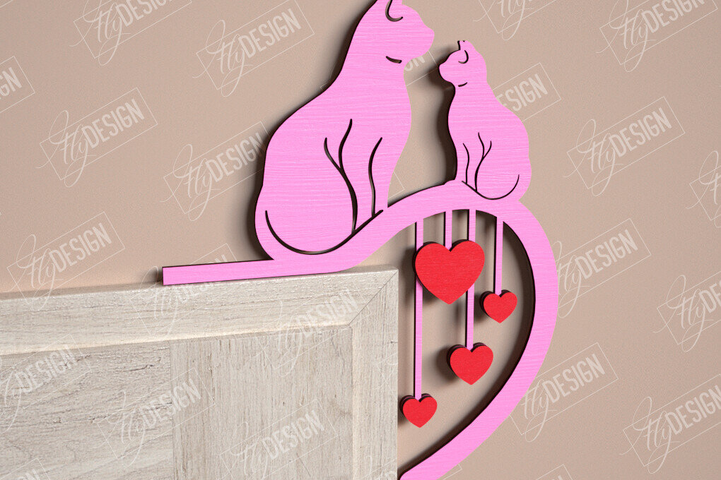 Intra απο ξύλο plywood 3mm-4mm πάχος – Γωνιές για τις πόρτες του Αγίου Βαλεντίνου | Διακόσμηση τοίχου Δίασταση  40x30 cm INTRAFABR-110270164