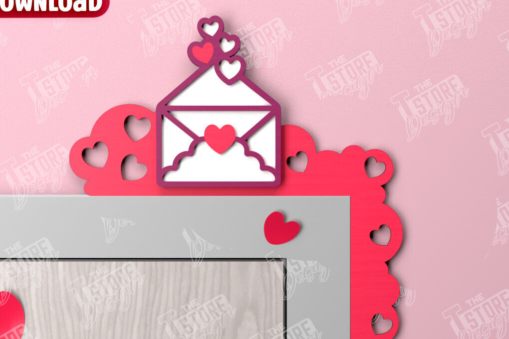 Intra απο ξύλο plywood 3mm-4mm πάχος – Γωνιές για τις πόρτες του Αγίου Βαλεντίνου | Διακόσμηση τοίχου Δίασταση  40x30 cm INTRAFABR-110188734