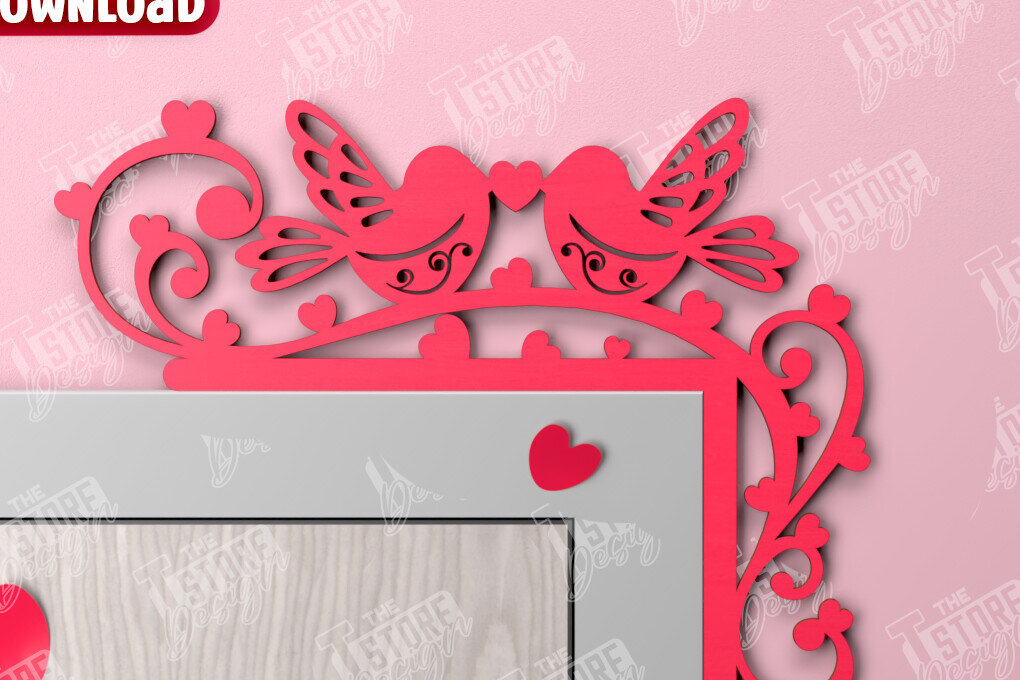 Intra απο ξύλο plywood 3mm-4mm πάχος – Γωνιές για τις πόρτες του Αγίου Βαλεντίνου | Διακόσμηση τοίχου Δίασταση  40x30 cm INTRAFABR-110188754