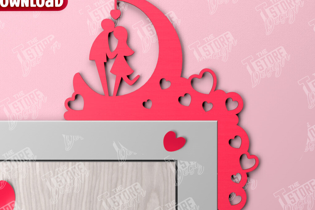 Intra απο ξύλο plywood 3mm-4mm πάχος – Γωνιές για τις πόρτες του Αγίου Βαλεντίνου | Διακόσμηση τοίχου Δίασταση  40x30 cm INTRAFABR-110188859