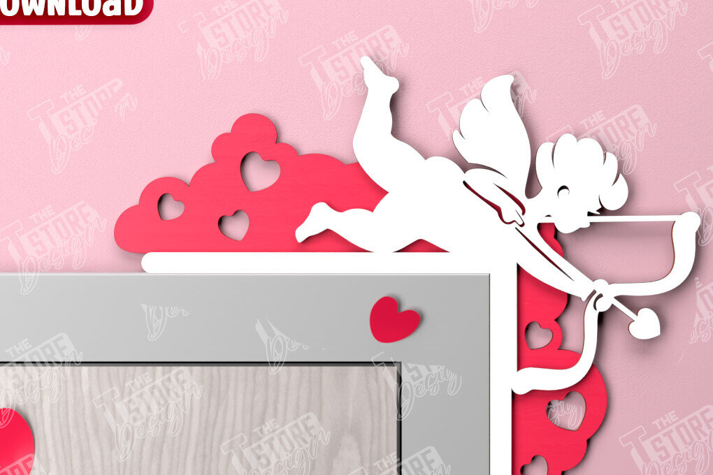 Intra απο ξύλο plywood 3mm-4mm πάχος – Γωνιές για τις πόρτες του Αγίου Βαλεντίνου | Διακόσμηση τοίχου Δίασταση  40x30 cm INTRAFABR-110188887