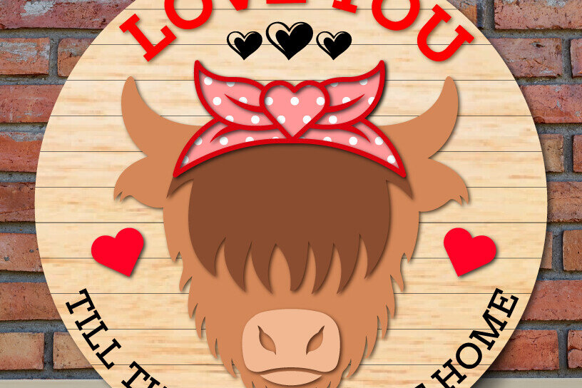 Σετ των 2 Intra απο ξύλο plywood 3mm-4mm πάχος – Πινακίδα Πόρτας Αγίου Βαλεντίνου Δίασταση  20x20 cm INTRAFABR-113940424