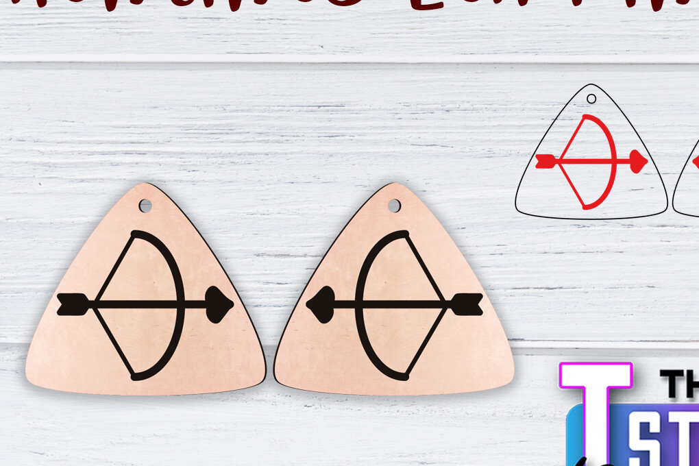 Σετ των 3 Intra απο ξύλο plywood 3mm-4mm πάχος – Σκουλαρίκια Valentine's | Δίασταση  5x5 cm INTRAFABR-49500362