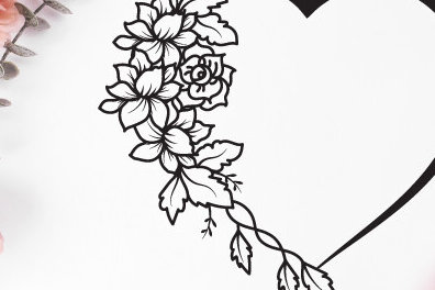 Intra απο ξύλο plywood 3mm-4mm πάχος – Valentine's Heart Rose Wall Art 1392 Δίασταση  40x30 cm INTRAFABR-115449910