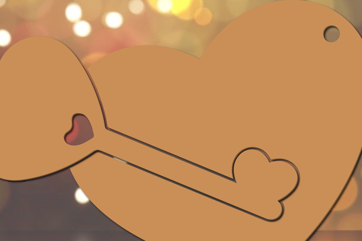 Σετ των 3 Intra απο ξύλο plywood 3mm-4mm πάχος – Μπρελόκ Αγίου Βαλεντίνου με Δίασταση  5x5 cm INTRAFABR-21335821