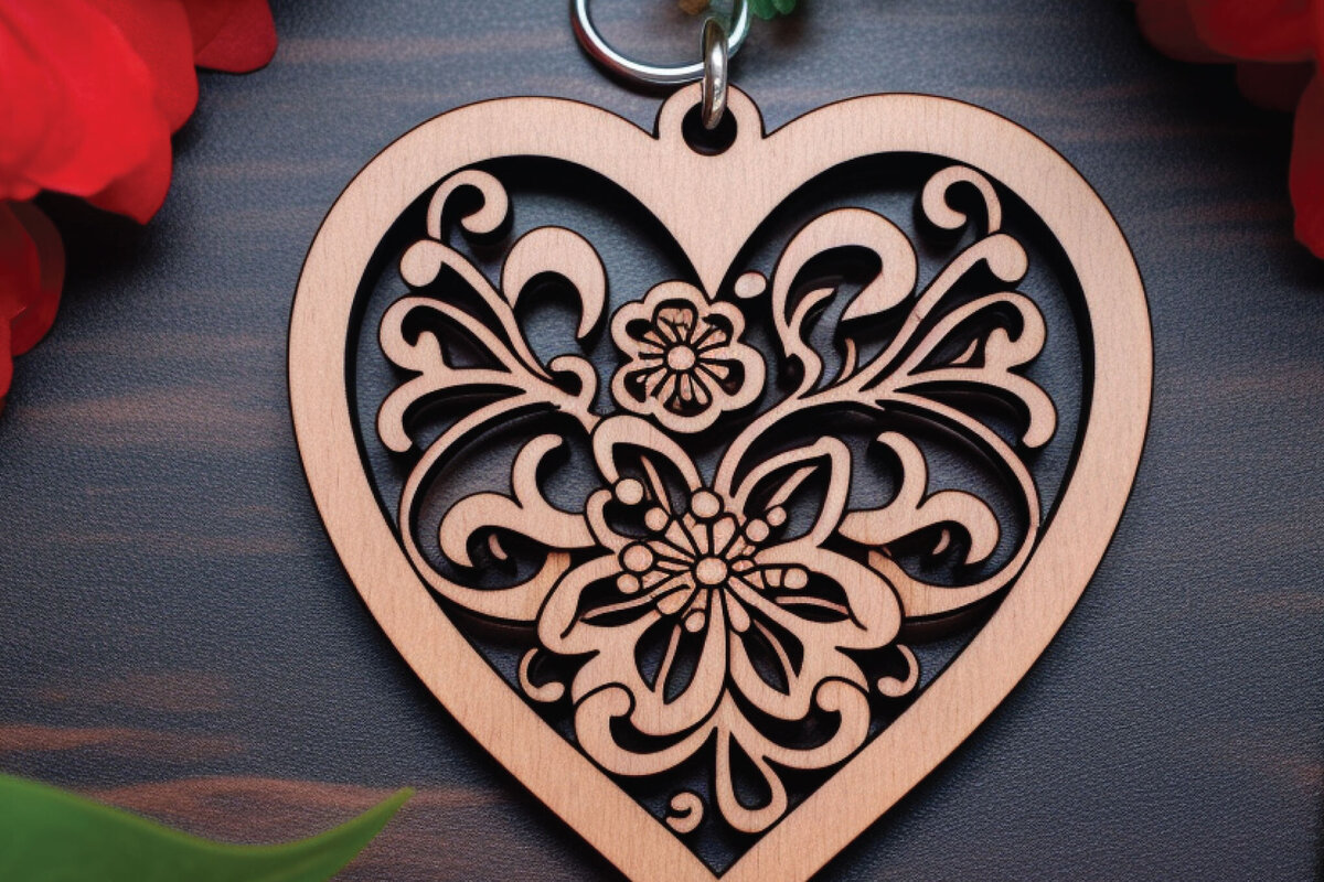 Σετ των 3 Intra απο ξύλο plywood 3mm-4mm πάχος – Μπρελόκ Αγίου Βαλεντίνου Design Δίασταση  5x5 cm INTRAFABR-85772661