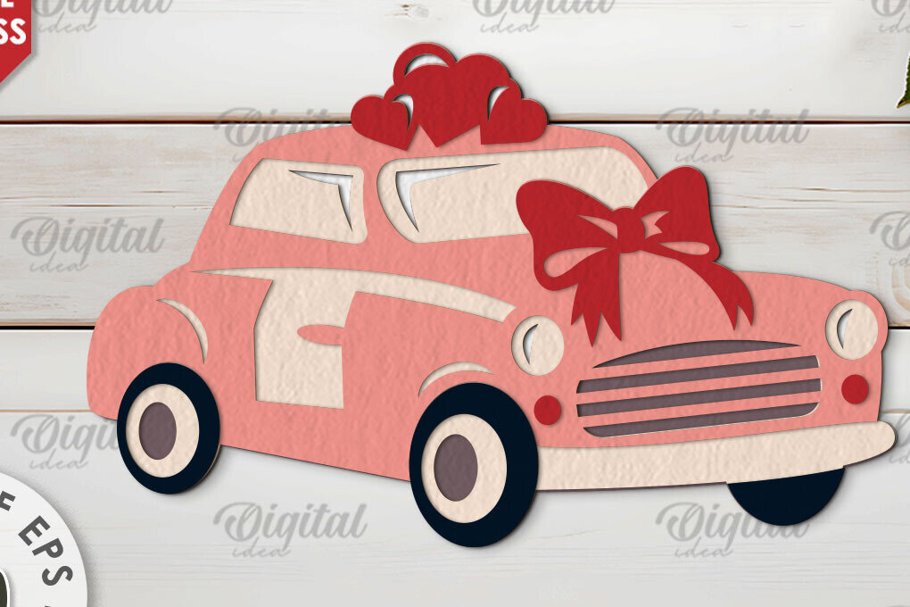 Σετ των 2 Intra απο ξύλο plywood 3mm-4mm πάχος – Κόψιμο χαρτιού με στρώσεις καρτών του Αγίου Βαλεντίνου Δίασταση  20x20 cm INTRAFABR-114198014