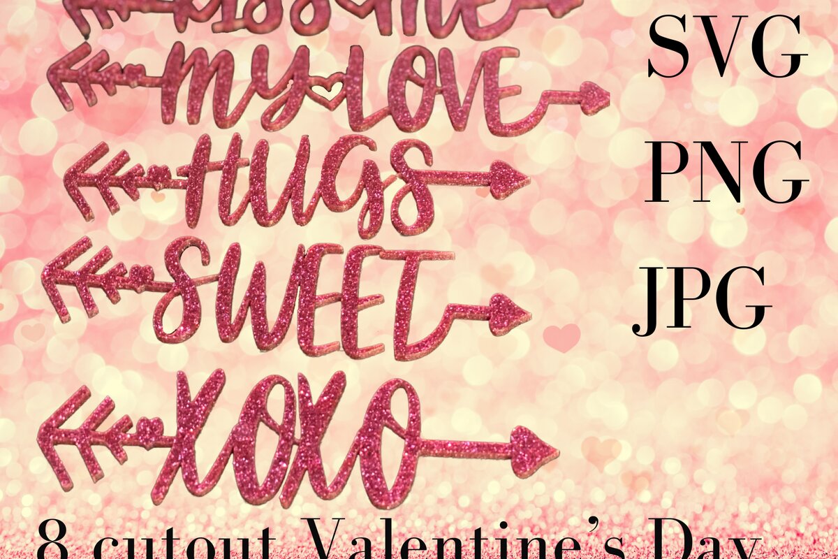 Σετ των 2 Intra απο ξύλο plywood 3mm-4mm πάχος – Λέξεις αγάπης του Αγίου Βαλεντίνου με βέλη Έρως Δίασταση  20x20 cm INTRAFABR-8335713