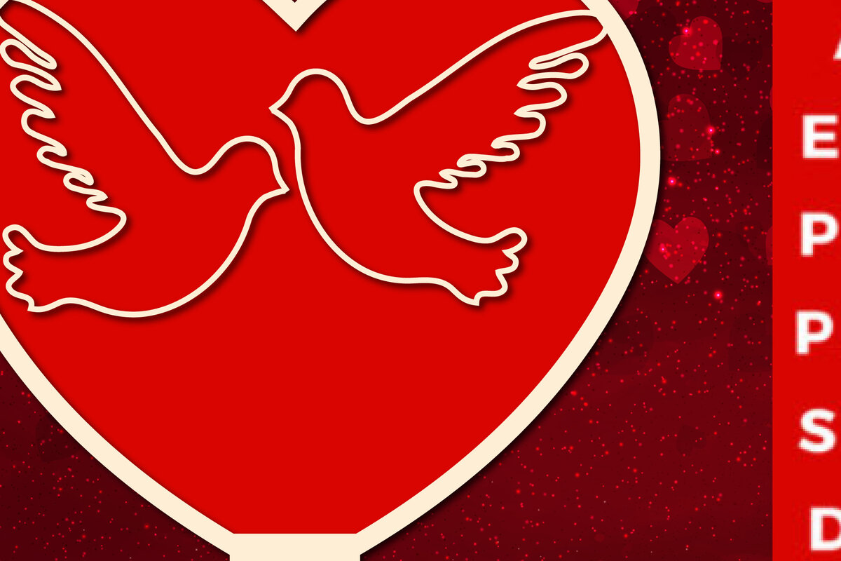 Σετ των 2 Intra απο ξύλο plywood 3mm-4mm πάχος – Valentine's Multi Layer Heart Stand Δίασταση  20x20 cm INTRAFABR-23712622