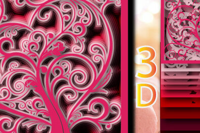 Σετ των 2 Intra απο ξύλο plywood 3mm-4mm πάχος – Χαρτί κουτιού σκιών πολλαπλών στρώσεων του Αγίου Βαλεντίνου Δίασταση  20x20 cm INTRAFABR-23784646