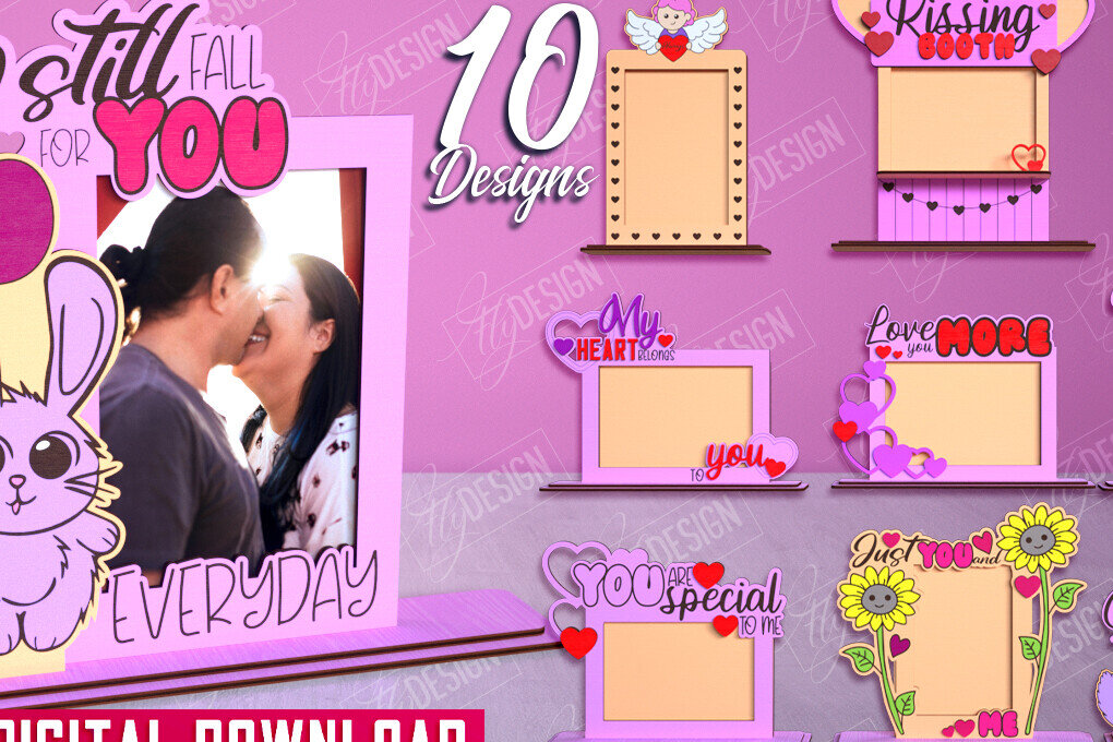 Σετ των 2 Intra απο ξύλο plywood 3mm-4mm πάχος – Πακέτο κορνίζας του Αγίου Βαλεντίνου | Δώρο Δίασταση  20x20 cm INTRAFABR-113579709