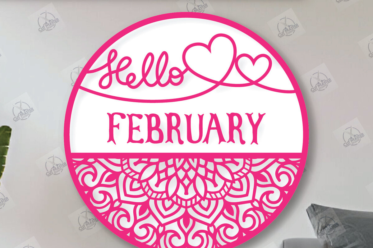 Σετ των 2 Intra απο ξύλο plywood 3mm-4mm πάχος – Στρογγυλές πινακίδες Αγίου Βαλεντίνου κοπής με λέιζερ Δίασταση  20x20 cm INTRAFABR-113859298