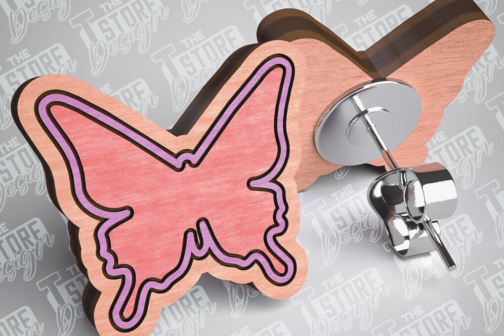 Σετ των 3 Intra απο ξύλο plywood 3mm-4mm πάχος – Σκουλαρίκια Valentines Stud Κοπή λέιζερ Δίασταση  5x5 cm INTRAFABR-83366157