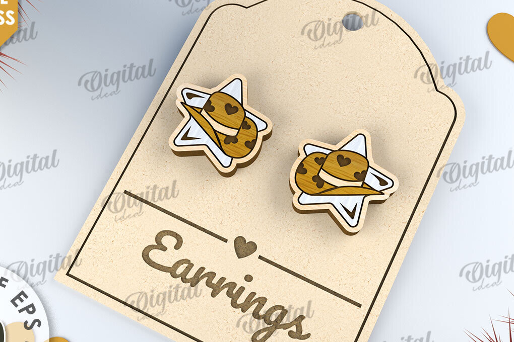 Σετ των 3 Intra απο ξύλο plywood 3mm-4mm πάχος – Σκουλαρίκια του Αγίου Βαλεντίνου με λέιζερ Δίασταση  5x5 cm INTRAFABR-112501724