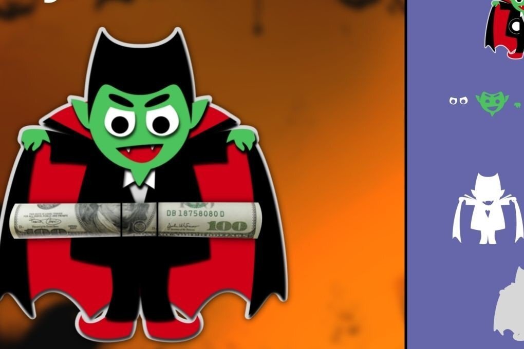 Σετ των 2 Intra απο ξύλο plywood 3mm-4mm πάχος – Vampire Money Holder Card Δίασταση  20x20 cm INTRAFABR-36513163