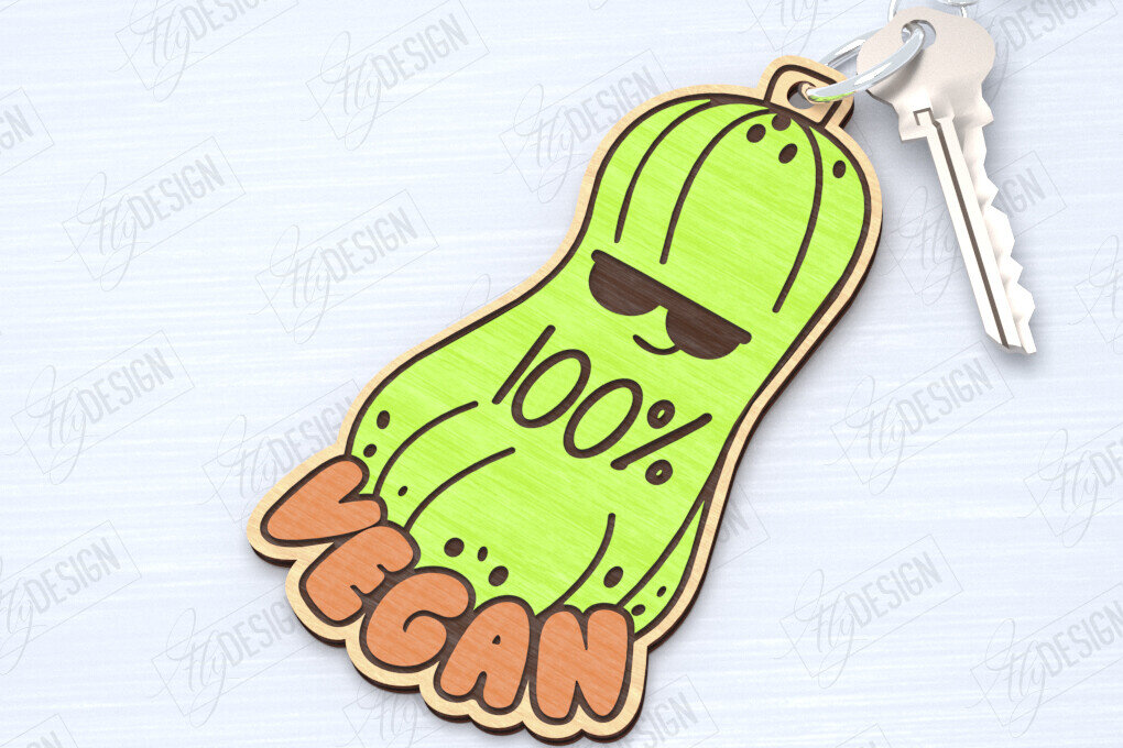 Σετ των 3 Intra απο ξύλο plywood 3mm-4mm πάχος – Vegan Κοπή Laser Μπρελόκ | Vegan μπρελόκ Δίασταση  5x5 cm INTRAFABR-120353711