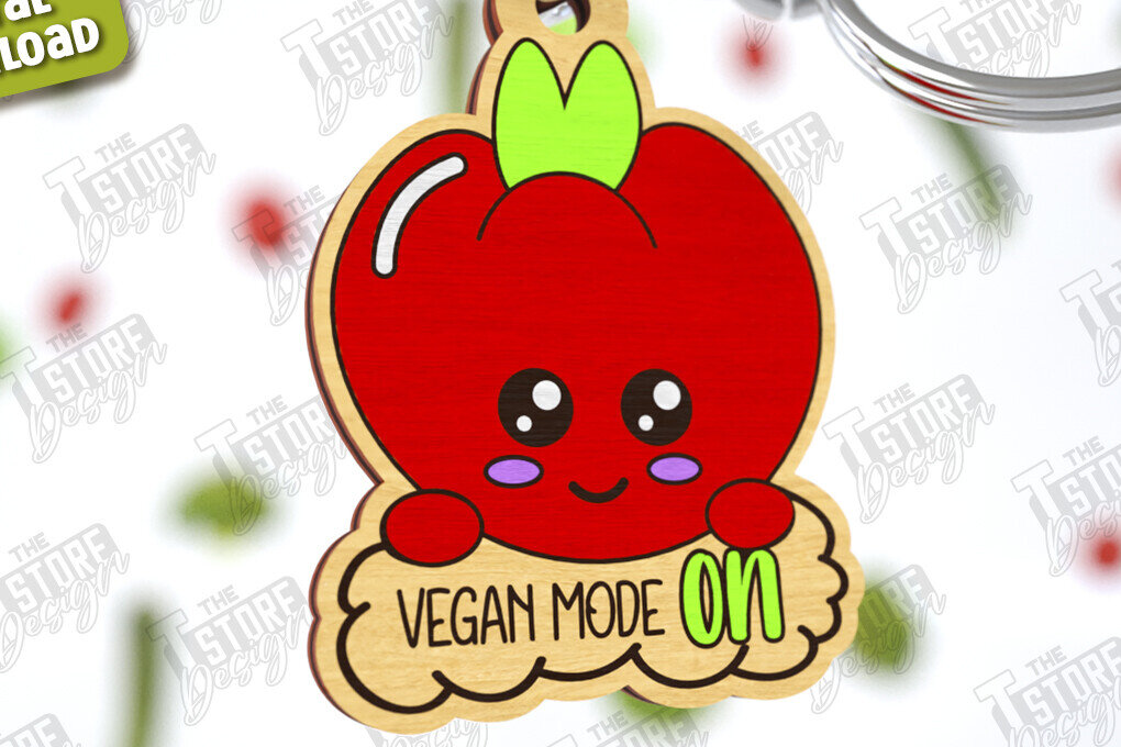 Σετ των 3 Intra απο ξύλο plywood 3mm-4mm πάχος – Vegan Κοπή Laser Μπρελόκ | Vegan μπρελόκ Δίασταση  5x5 cm INTRAFABR-122683247