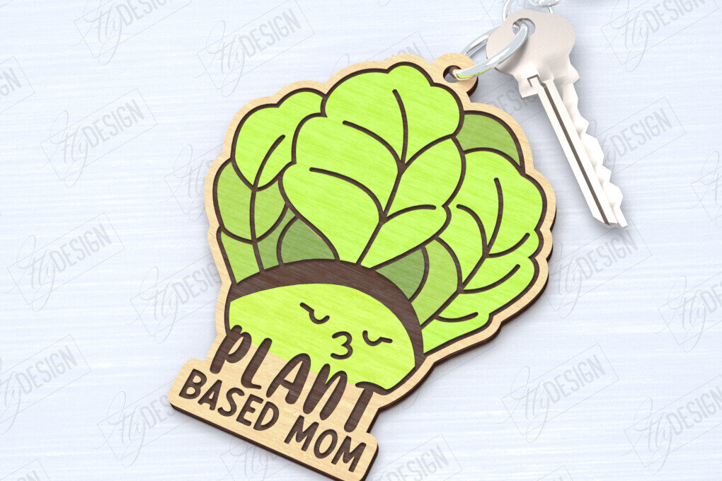 Σετ των 3 Intra απο ξύλο plywood 3mm-4mm πάχος – Vegan Κοπή Laser Μπρελόκ | Vegan μπρελόκ Δίασταση  5x5 cm INTRAFABR-120353704