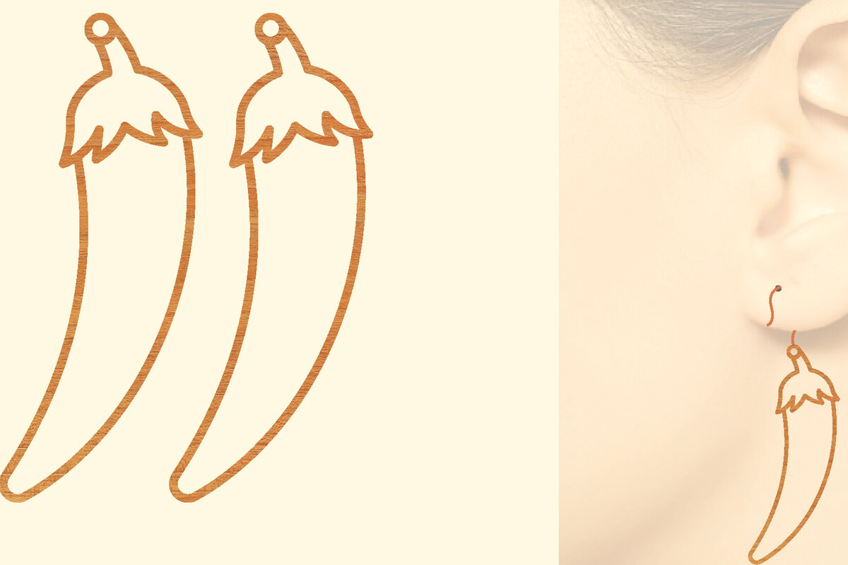 Σετ των 3 Intra απο ξύλο plywood 3mm-4mm πάχος – Σκουλαρίκια από φυτικό ξύλο με λέιζερ Δίασταση  5x5 cm INTRAFABR-97330718