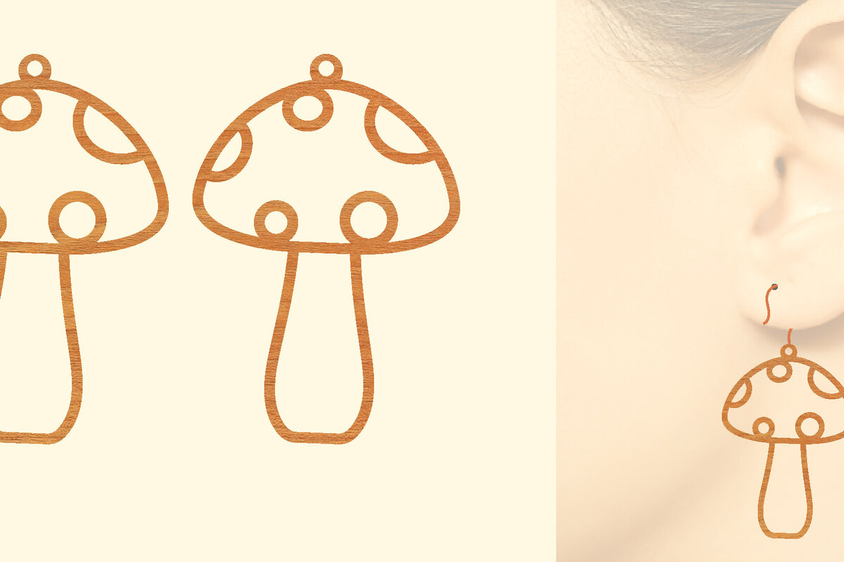 Σετ των 3 Intra απο ξύλο plywood 3mm-4mm πάχος – Σκουλαρίκια από φυτικό ξύλο με λέιζερ Δίασταση  5x5 cm INTRAFABR-97330904