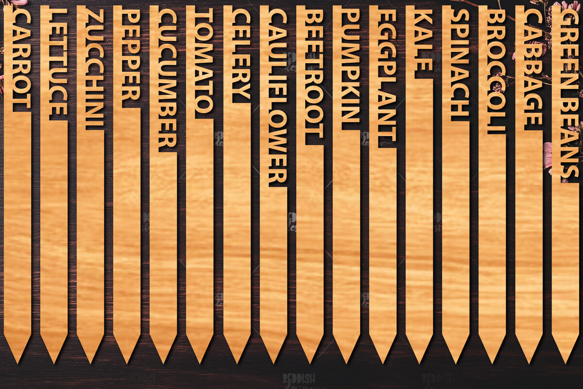 Σετ των 2 Intra απο ξύλο plywood 3mm-4mm πάχος – Λαχανικά Ξύλινοι Πασσάλοι Κήπου Δίασταση  20x20 cm INTRAFABR-125320259