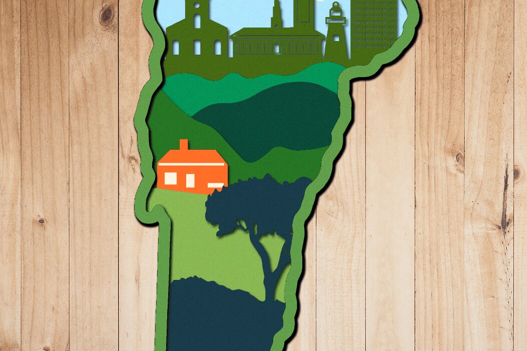 Σετ των 2 Intra απο ξύλο plywood 3mm-4mm πάχος – Vermont, 3D Layered File Δίασταση  20x20 cm INTRAFABR-33397135