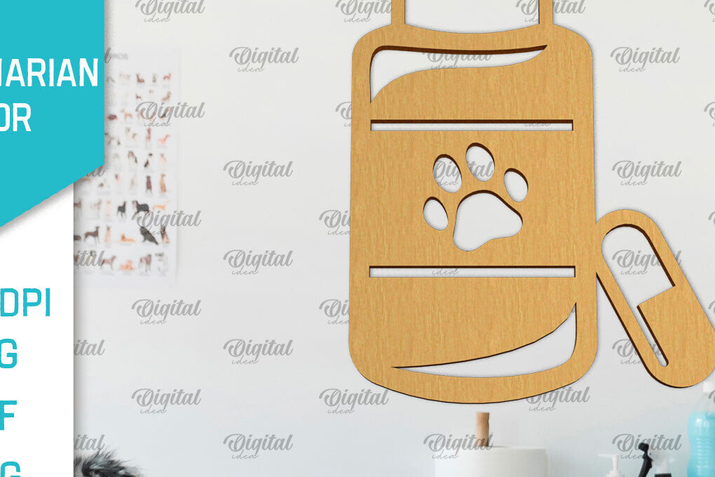 Σετ των 2 Intra απο ξύλο plywood 3mm-4mm πάχος – Κτηνίατρος Ξύλινη πινακίδα Δίασταση  20x20 cm INTRAFABR-98134995