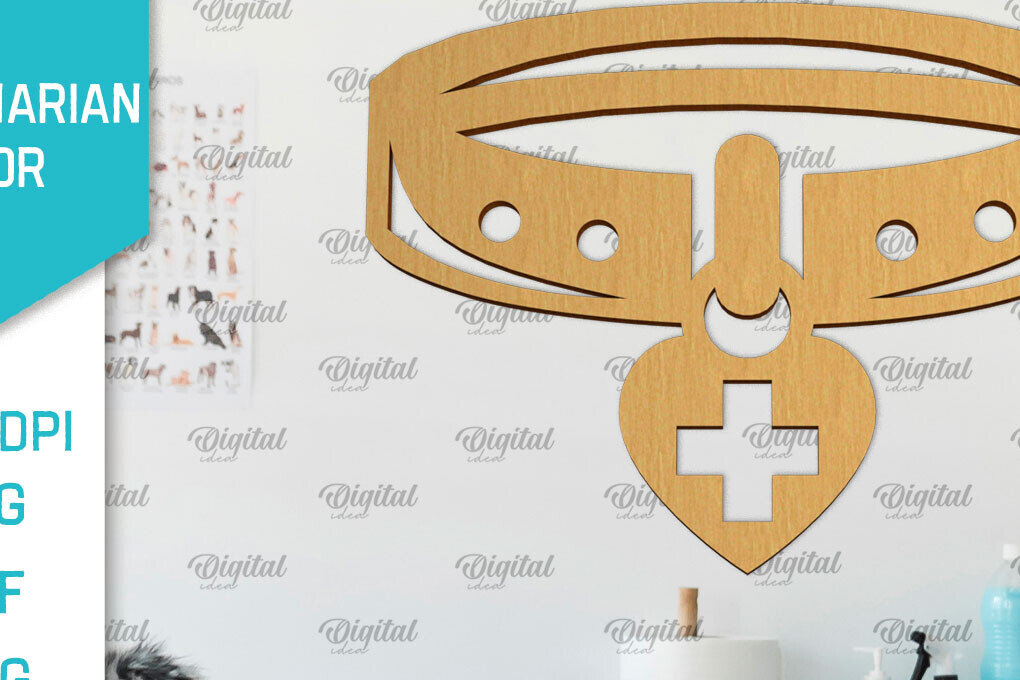 Σετ των 2 Intra απο ξύλο plywood 3mm-4mm πάχος – Κτηνίατρος Ξύλινη πινακίδα Δίασταση  20x20 cm INTRAFABR-98135160