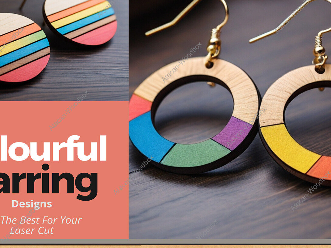 Σετ των 3 Intra απο ξύλο plywood 3mm-4mm πάχος – Ξύλινο σκουλαρίκι Vibrant Spectrum Λήψη Δίασταση  5x5 cm INTRAFABR-90255699